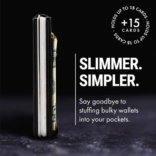 Mountain Voyage Minimalist Wallet for Men & Women with Money Clip | CMAN