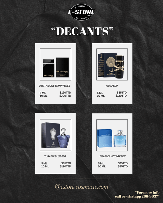 Decants for Travel | CMAN