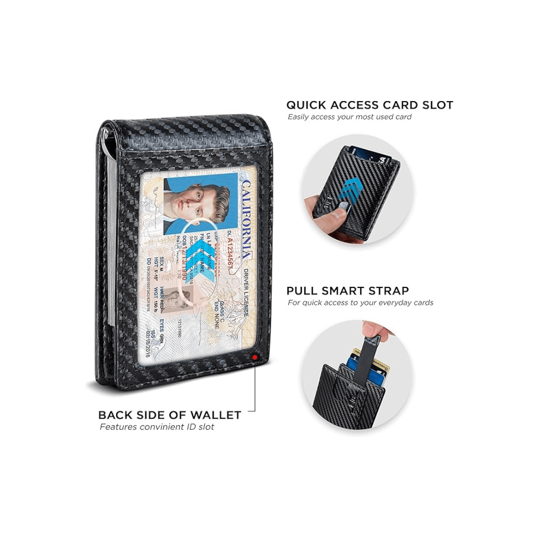 Serman Brands RFID Blocking Slim Bifold Genuine Leather | CMAN